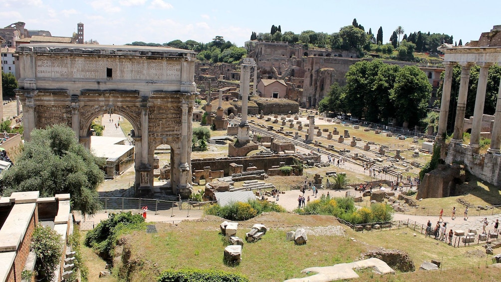 Ruins near the Colosseum in Rome
