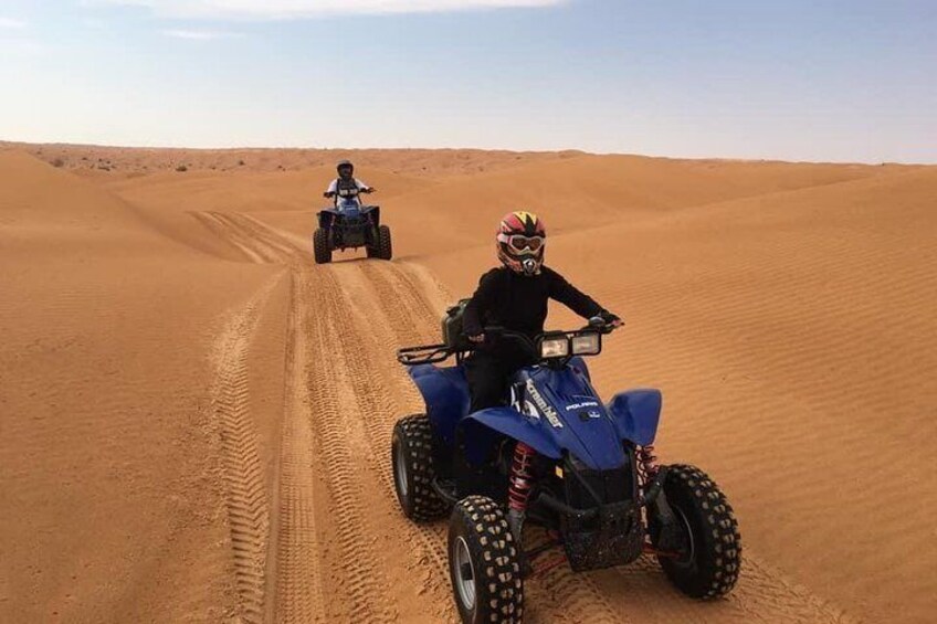 Quad bike excursion in the desert in Tunisia