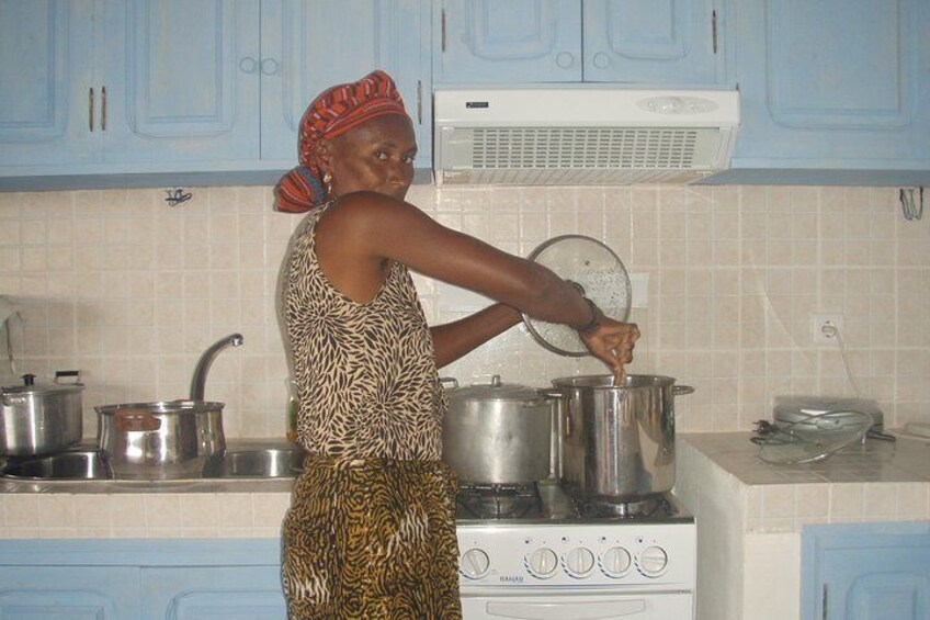 She is Filomena, a native of RIbeira Dom joao and an excellent cook