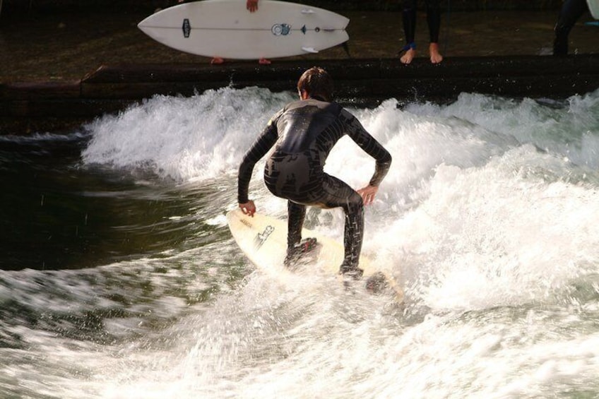 Surfer in the English Garden