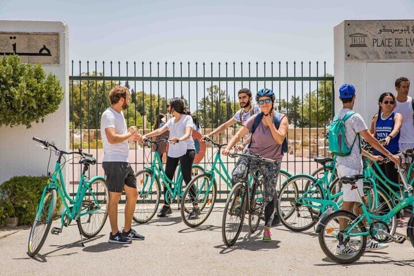 Self guided bike tour of Carthage archeological site