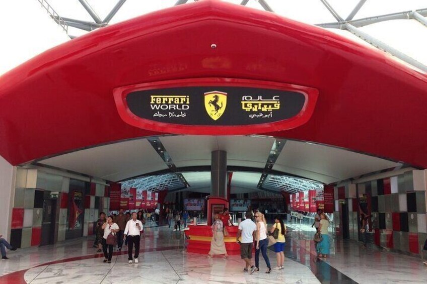 Admission Ticket to Ferrari World in Abu Dhabi