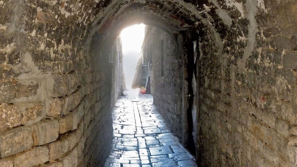 stone alley way