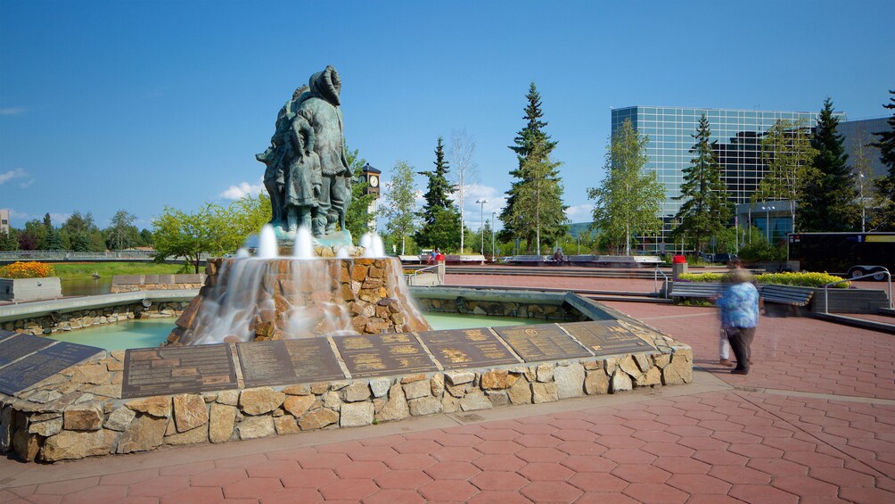 Fountain in Fairbanks