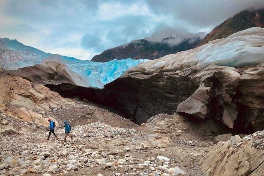 Get up close to the face of the glacier.