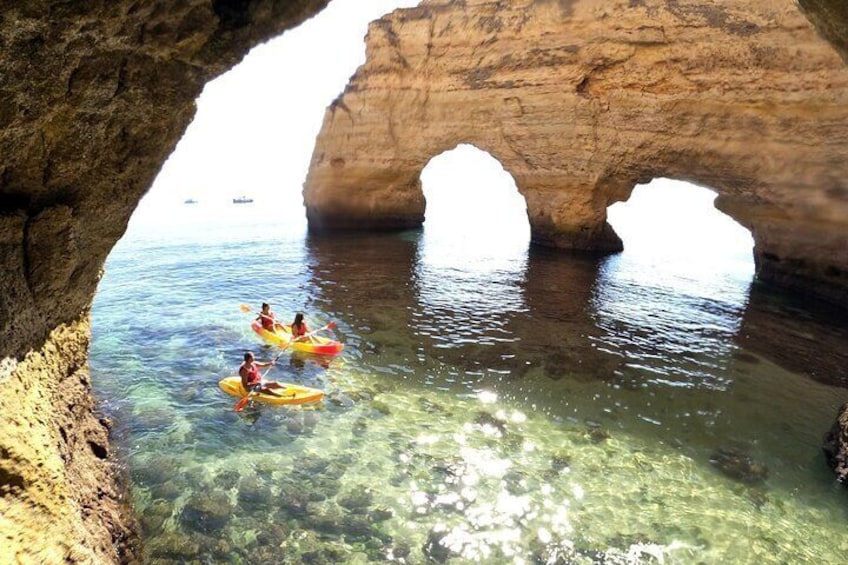 Kayak Tours to Benagil & Marinha Beach - From Portimão