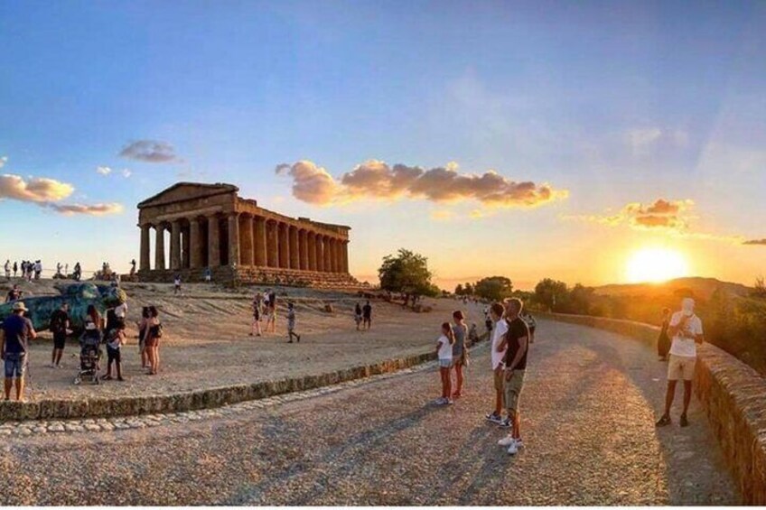Sunset at the Temple of Concordia