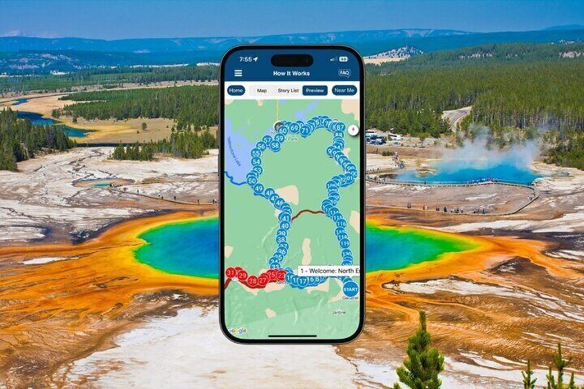 Yellowstone National Park Self-Guided Driving Audio Tour