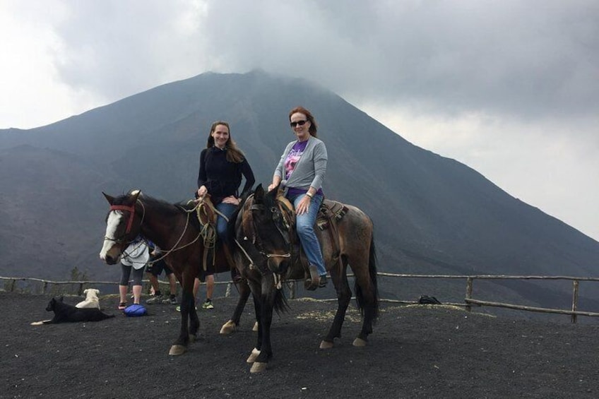 Rent horses to get up Volcano Pacaya