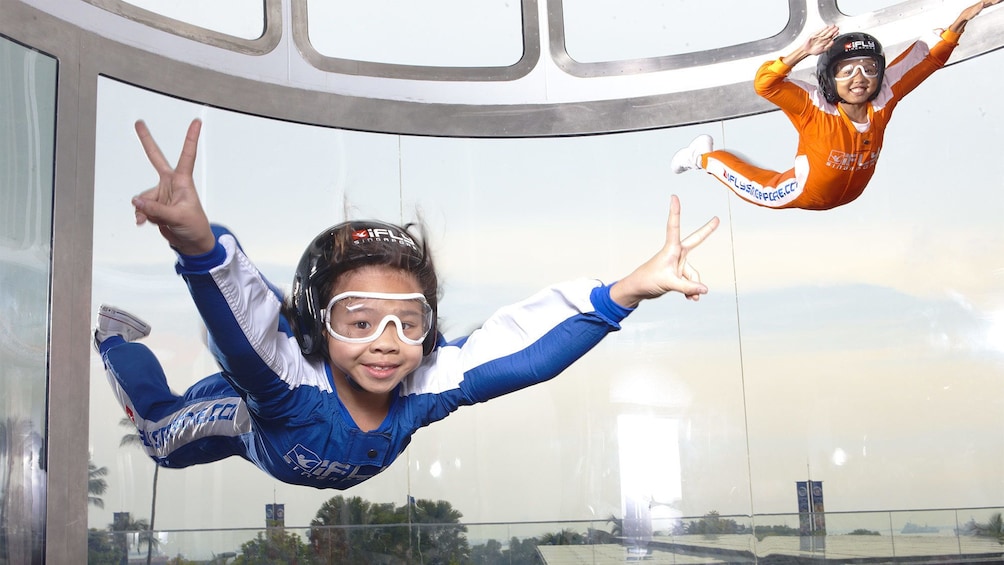 Show item 5 of 5. Kids at the iFly Singapore activity