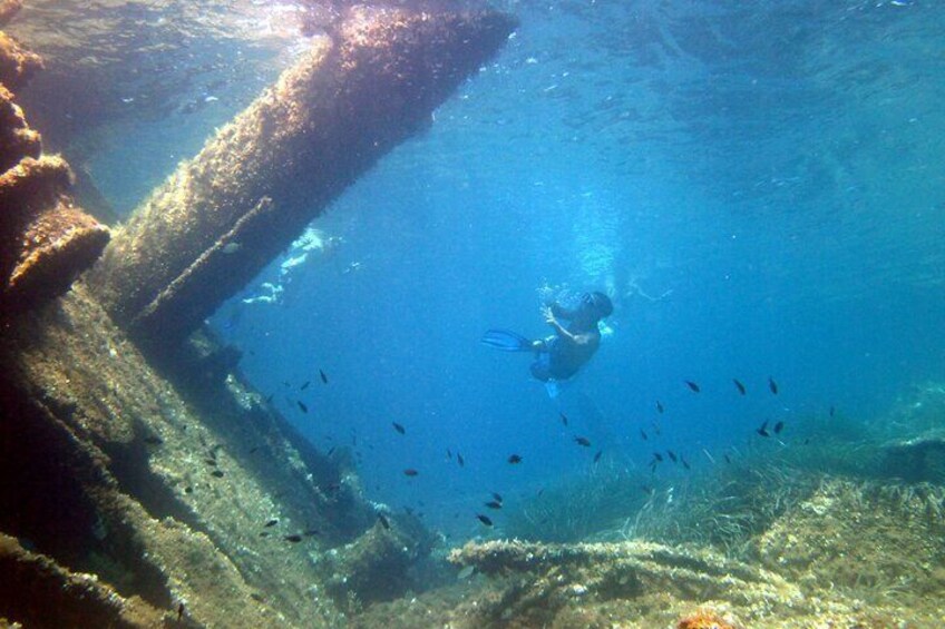 Dinghy ride in the Tavolara Marine Protected Area