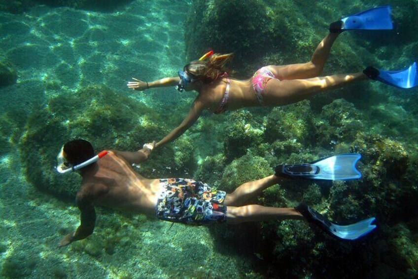 Dinghy ride in the Tavolara Marine Protected Area