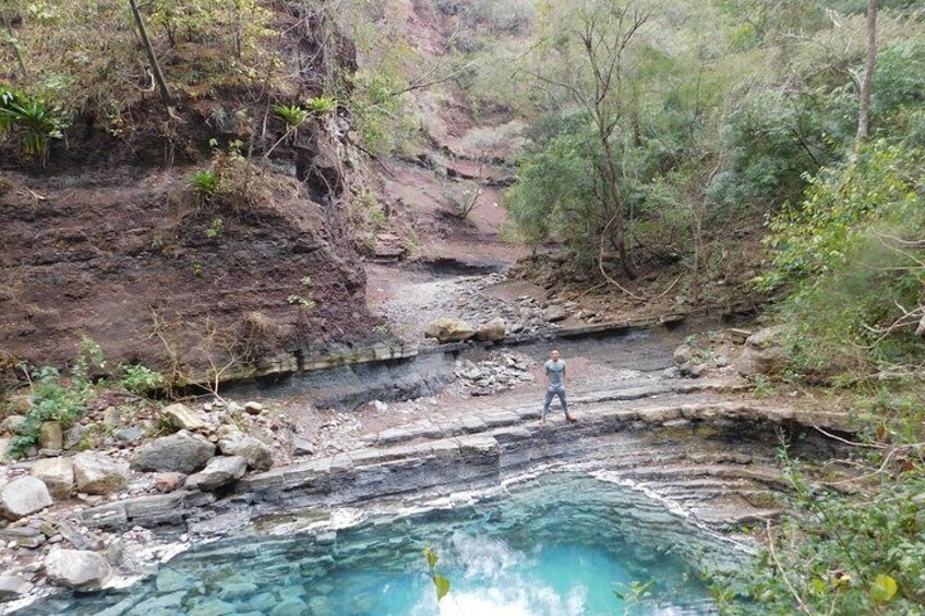 This is the main piletón, we also call it the eye of water. We do not allow to bathe in this natural piletón to take care of it.
