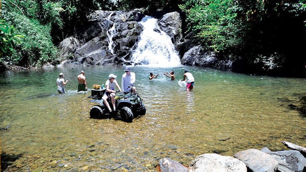 Waterfall seen on the  ATV Tours in Phang Nga