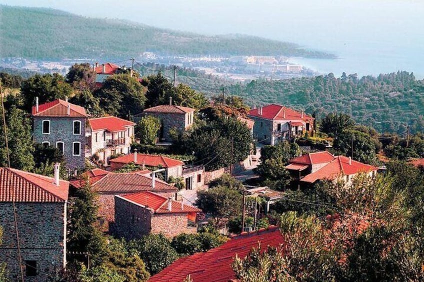 Parthenon Village with spectacular view to Neos Marmaras