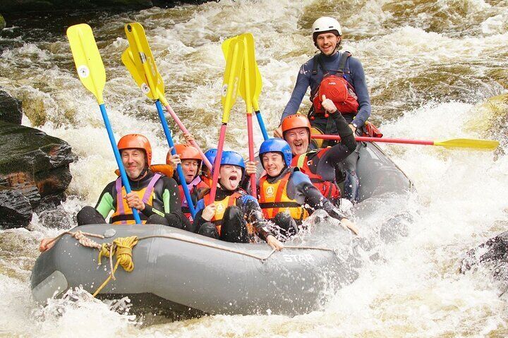 Feel the adrenaline as you conquer Serpents Tail rapid on the River Dee.