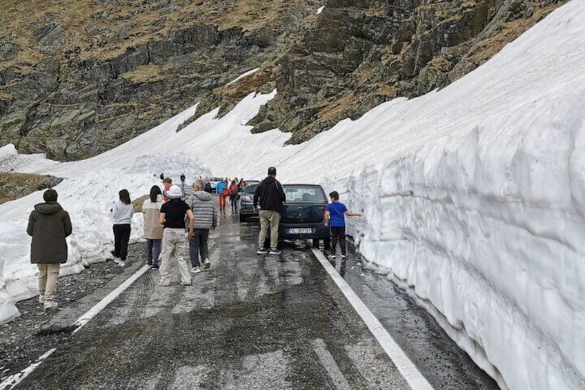 Top Gear Road in Winter, Poenari (Dracula's) Fortress and Vidraru