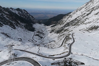 Top Gear Road in Winter, Poenari (Dracula's) Fortress and Vidraru