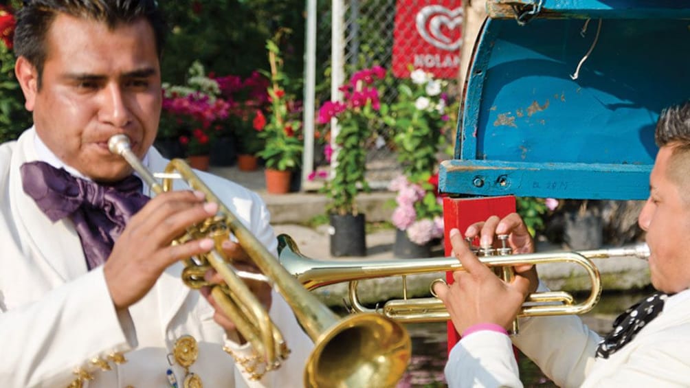 Two Mariachi trumpeters