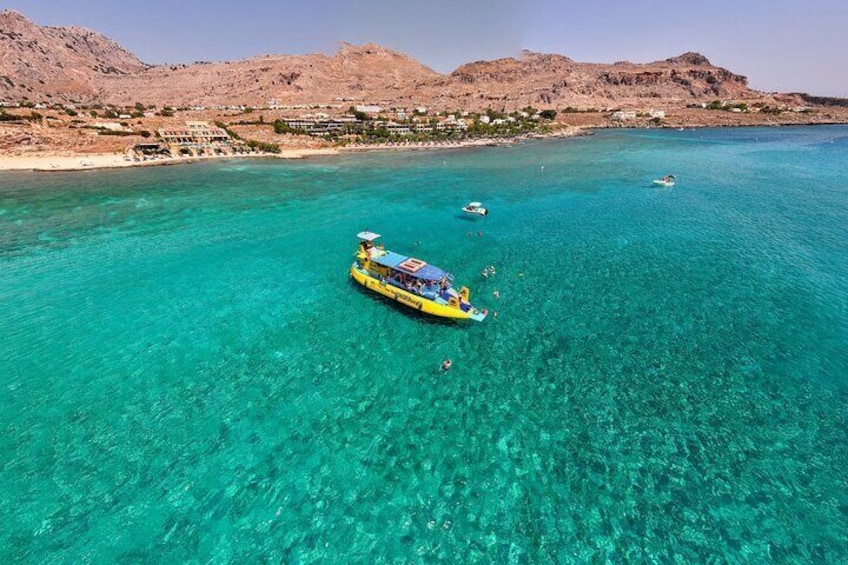 3-hour Guided Submarine Tour in Saint Paul's Bay, Lindos and Navarone Bay