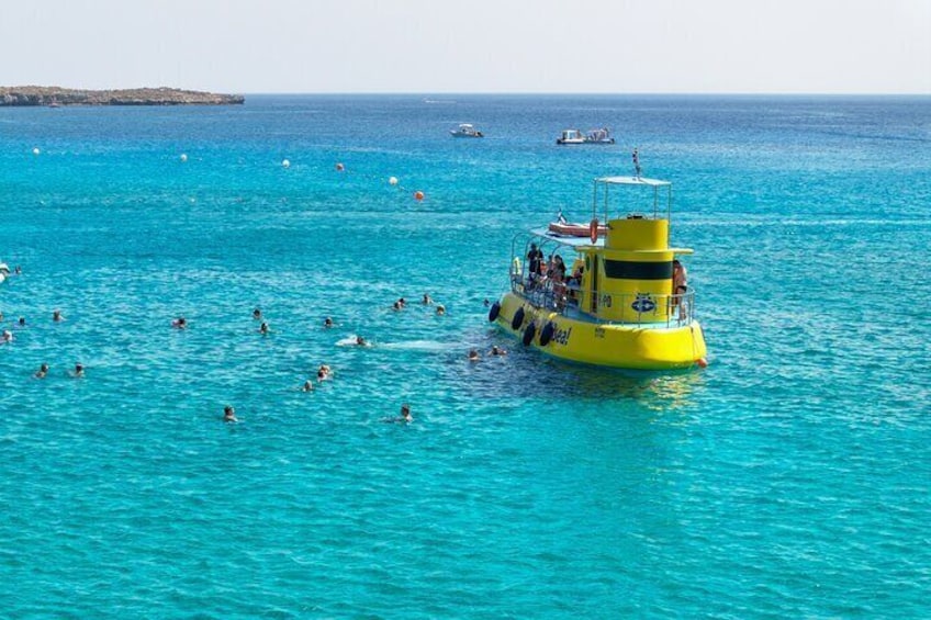 3-hour Guided Submarine Tour in Saint Paul's Bay, Lindos and Navarone Bay
