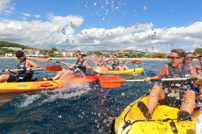 Costa Brava: Kayak, Snorkel, Photos, Lunch & Beach from Barcelona