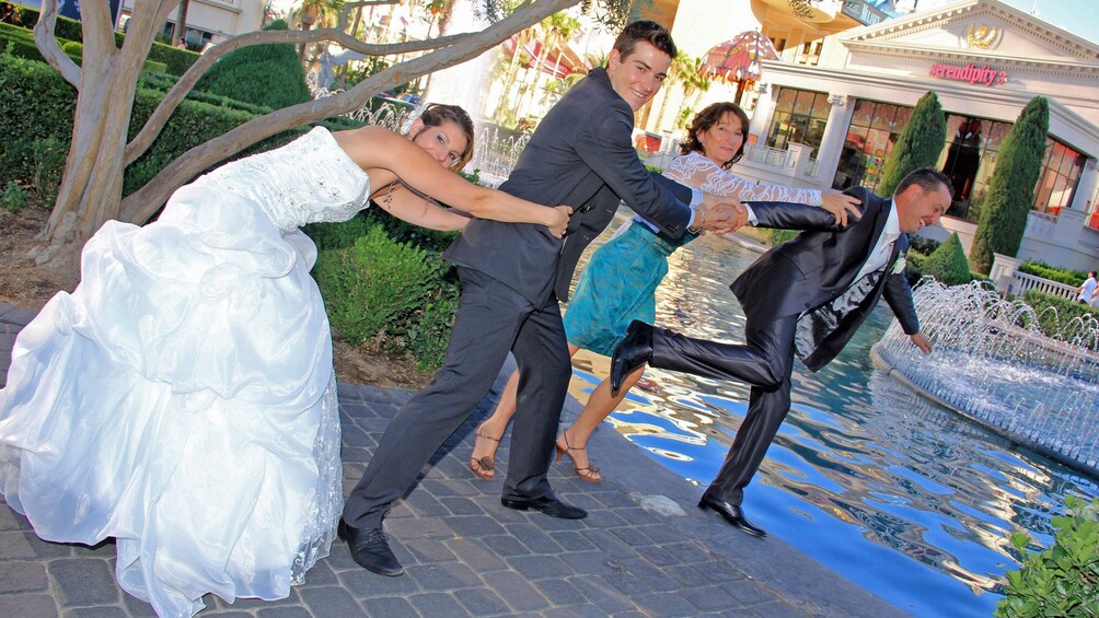 Show item 4 of 5. las vegas wedding scene