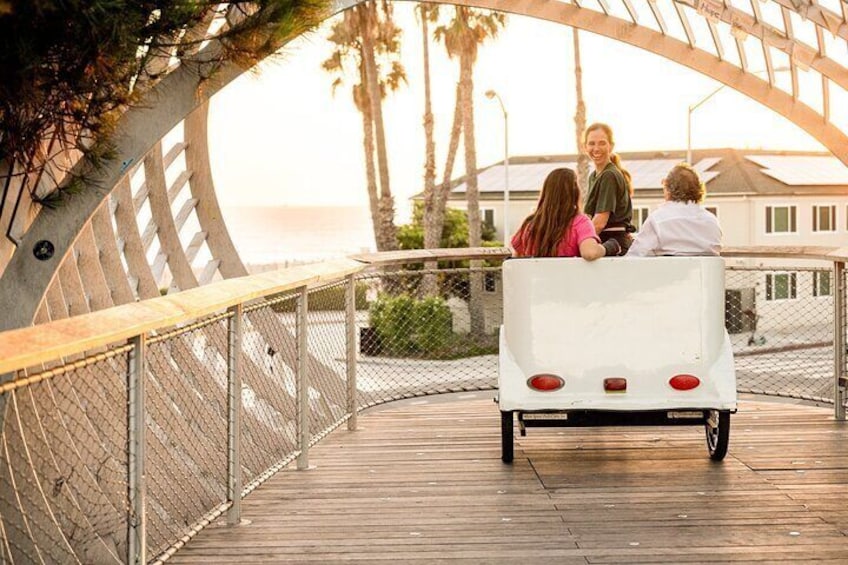 Overlook of The Santa Monica Pier and Pacific Ocean