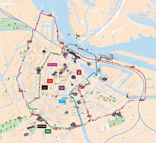 Amsterdam Hop-On Hop-Off Bus & Optional Canal Cruise 