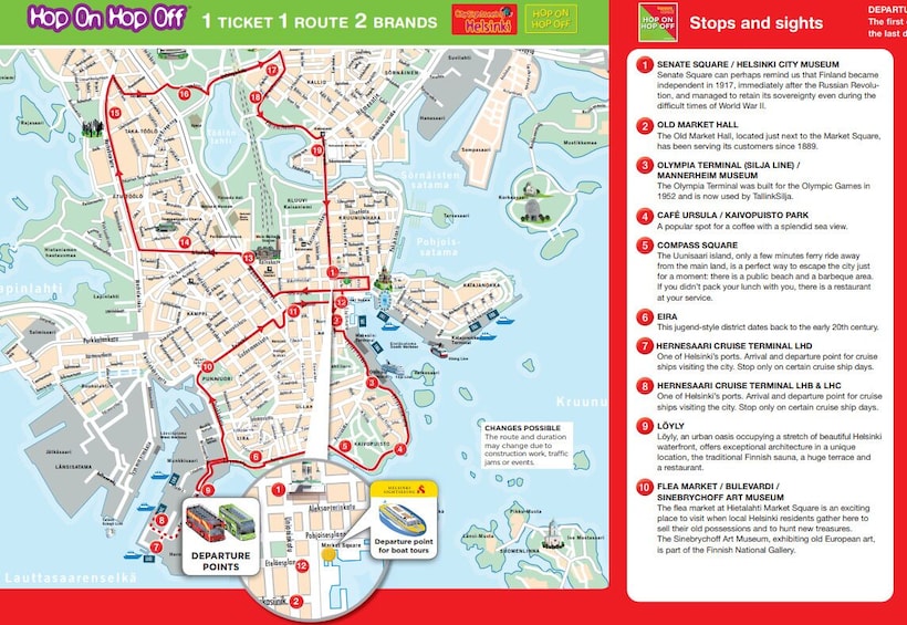 Helsinki Hop-On Hop-Off Bus Tour