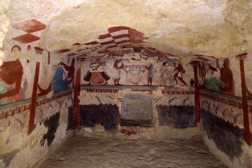 Etruscan necropolis of Tarquinia: frescoed tombs from pre-roman times – Private Tour