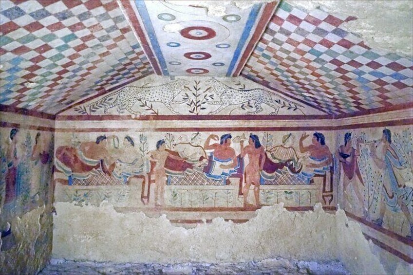 Etruscan necropolis of Tarquinia: frescoed tombs from pre-roman times – Private Tour