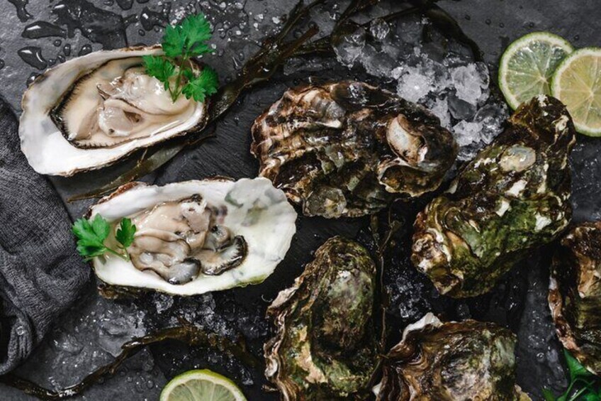Oysters on the half-shell