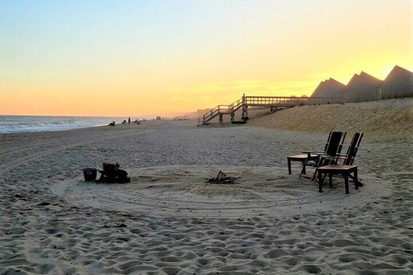 Private Beach Fire in Montauk