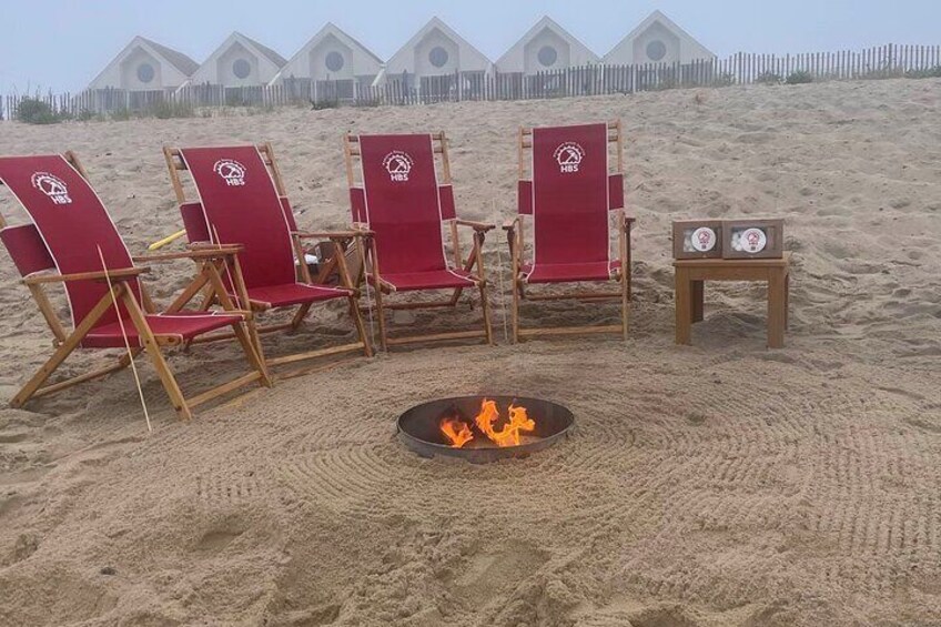 Private Beach Fire in Montauk