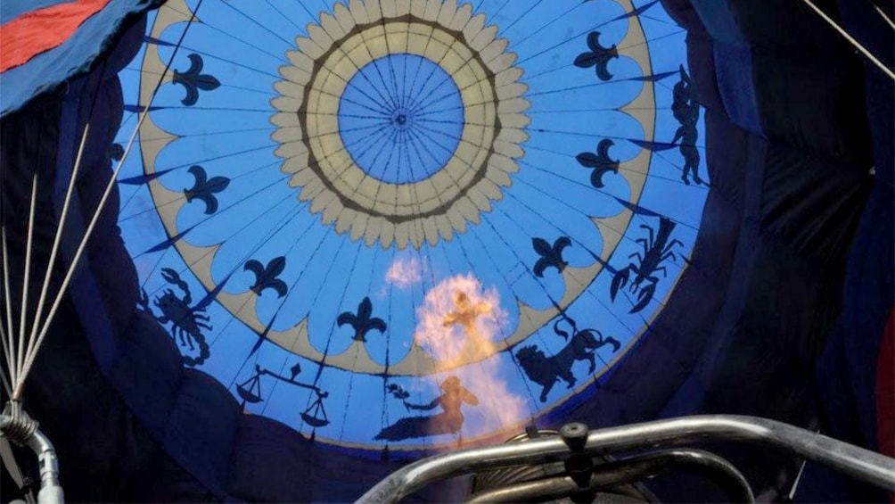 Show item 3 of 5. Flames of a hot air balloon in Mallorca Island