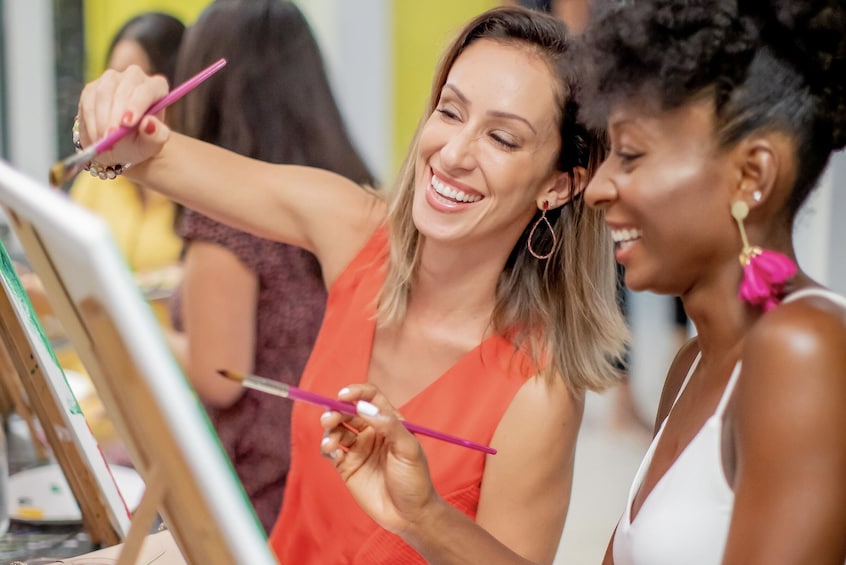 Social Paint Party with Wine & Fun