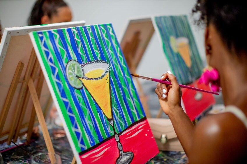 Social Paint Party with Wine & Fun