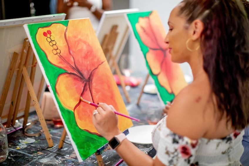 Social Paint Party with Wine & Fun