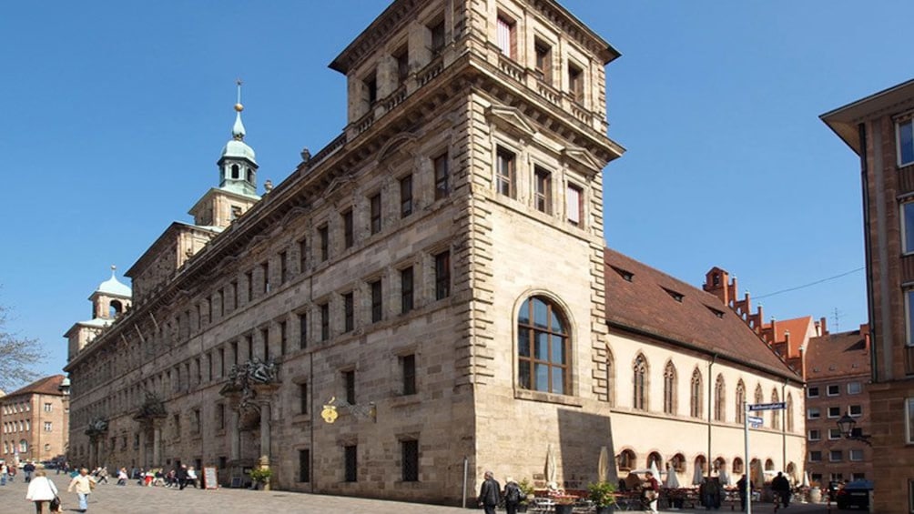 Corner view of a building in Germany 