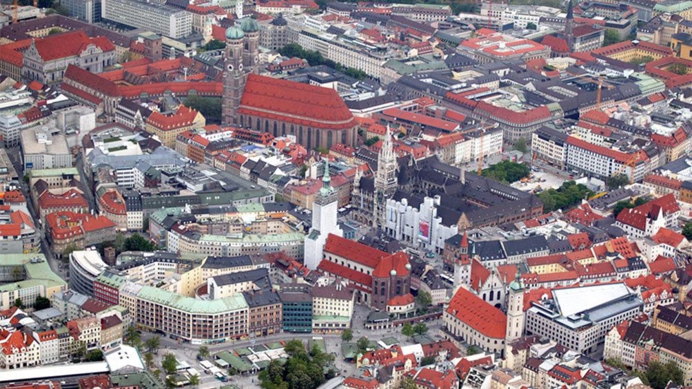 Aerial view of Munich
City in Germany
