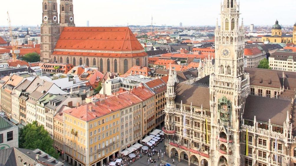 View of Marienplatz in Germany 