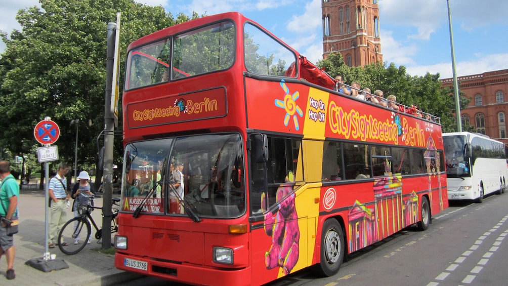 Show item 4 of 9. Hop-on hop-off bus in Berlin