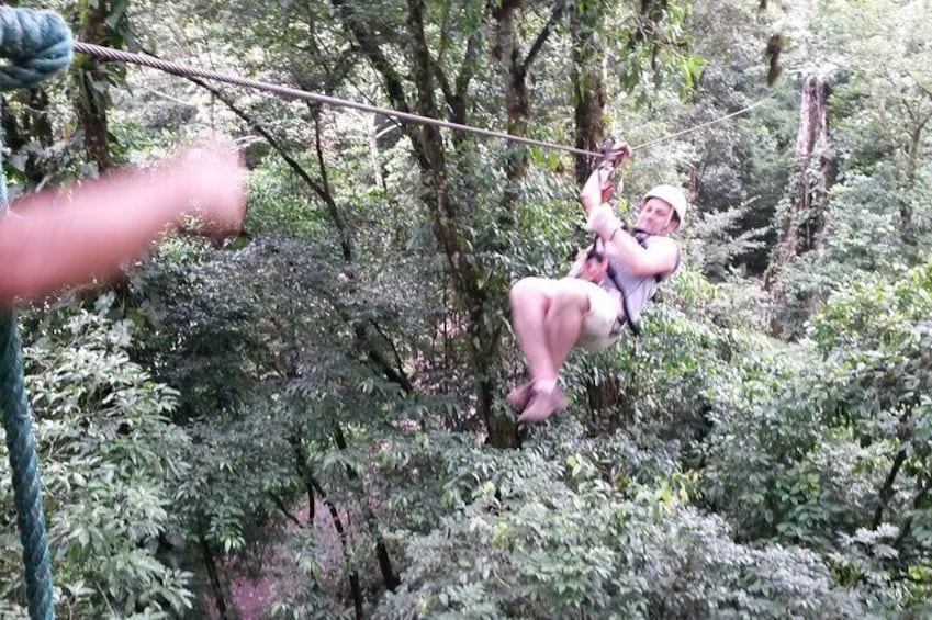 Arenal Volcano Canopy Tour, 50 meters Rappeling and Hot Springs