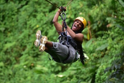 Arenal Volcano Canopy Tour, 50 metres Rappeling and Hot Springs