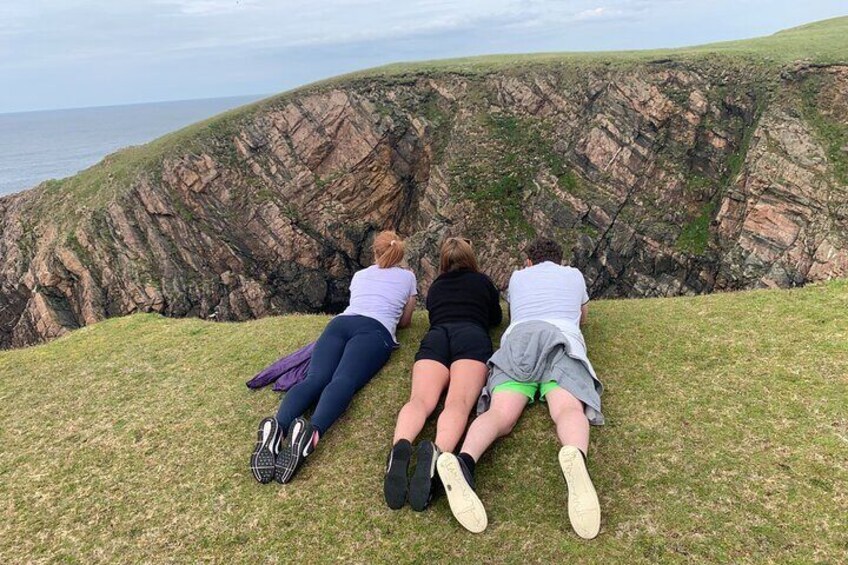 Watching Fulmars on cliff