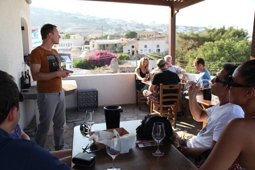 Santorini Wine Roads Tour with Wine Tastings Morning & Sunset