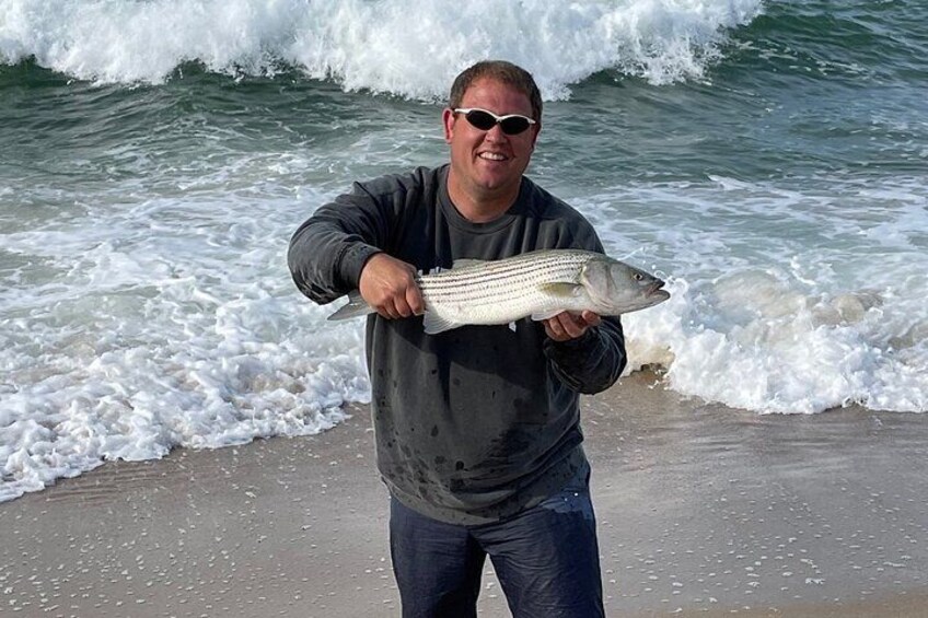 Private Nantucket Beach Fishing Activity with a Guide