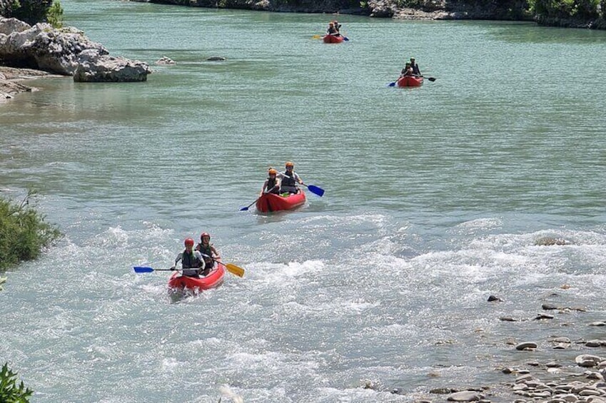 Amazing Rafting Experience at Last Wild Vjosa River of Europe in Permet, Albania
