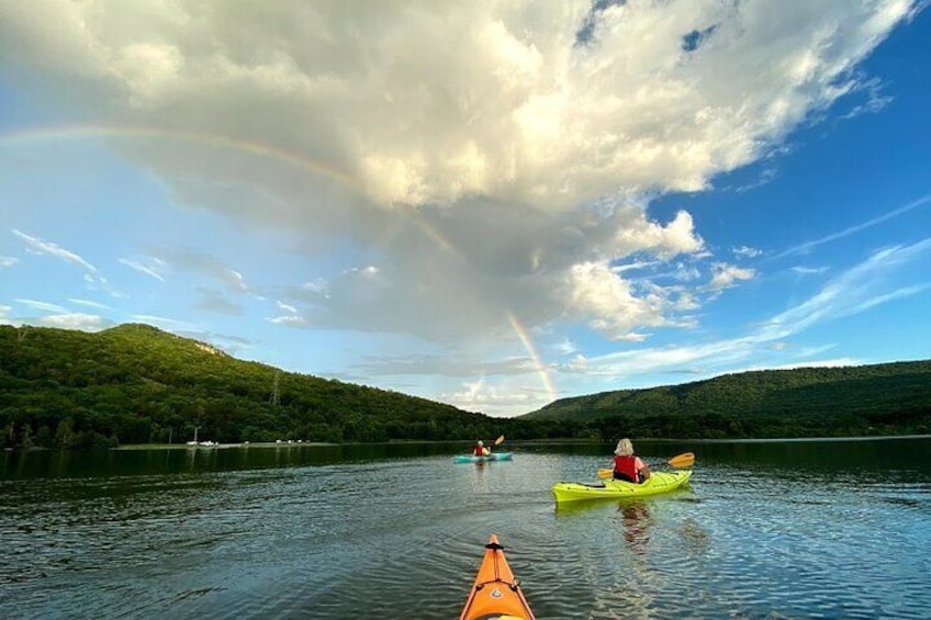 Rainbows at the bat cave with Chattanooga Guided Adventures.
